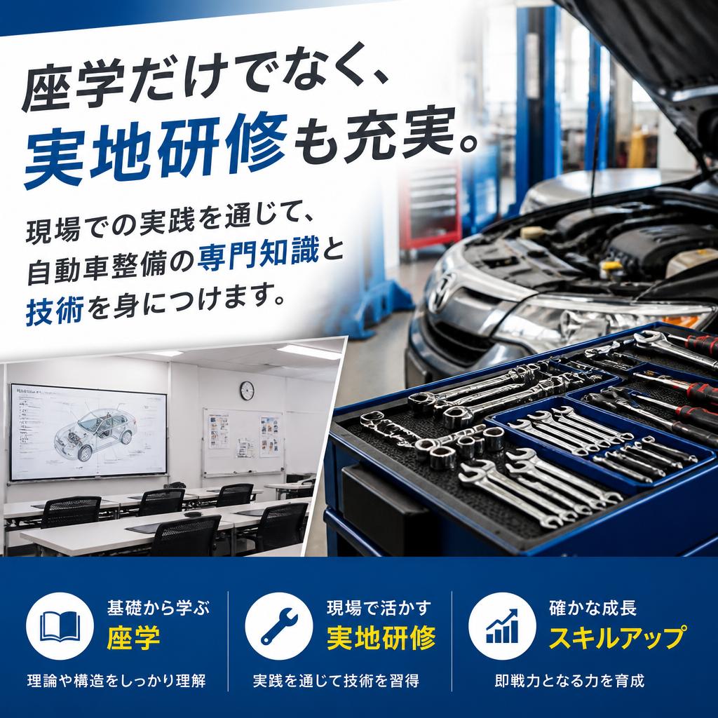 整備士講座で実践的なスキルを習得